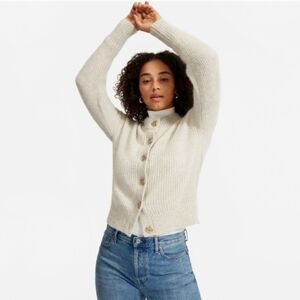 Everlane Cropped Alpaca Cardigan